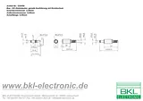 Bkl Electronic Low power connector Plug, straight 5.5 mm 2.5 mm 72111 1 pc(s) 72111 Ficha De Dados
