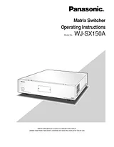 Panasonic WJ-SX150A Manual Do Utilizador