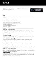 Sony CDX-M20 Guide De Spécification