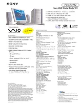 Sony PCV-RX753 Specification Guide