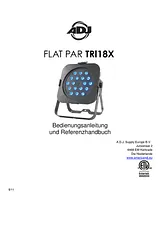 Adj LED PAR stage spotlight No. of LEDs: 18 Flat Par Tri 18x 1226100235 User Manual