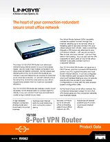 Cisco 10/100 8-Port VPN Router RV082-DE 产品宣传页