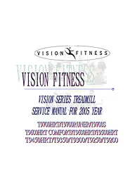Vision Fitness T9300 Manuel D’Utilisation