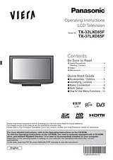 Panasonic TX37LXD85F Operating Guide