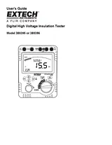 Extech 380396 Insulation measuring device, 500 V/1/2.5/5 kV CAT IV 600V 380396 用户手册