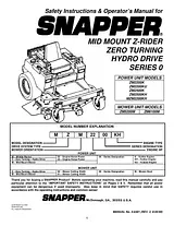 Snapper MZM2200KH Manual Do Utilizador