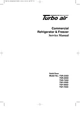 Turbo Air TSF-72SD Manuale Utente