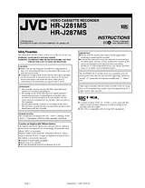 JVC HR-J287MS 사용자 설명서