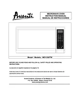 Avanti MO1250TW Manual De Usuario