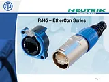 Neutrik NE8FDV-YK NE 8 FDV-YK RJ45 Data Connector EtherCon D Series RJ45 Socket, straight Nickel NE8FDV-YK Информационное Руководство