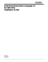 Xerox Host Forms Description Language 3.2 Software (HFDL 3.2)  Support & Software Guide De Montage