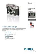 Philips MIC4014SB Retro mini VGA Rechargeable Digital Camera MIC4014SB/27 Leaflet