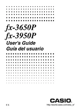 Casio fx-3950P ユーザーズマニュアル