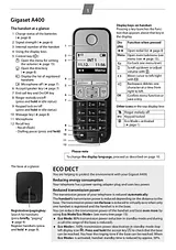 Gigaset A 400 Duo L36852-H2201-K101 User Manual