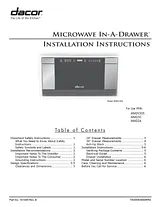Dacor MMD24B Installation Instruction