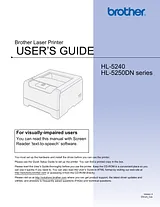 Brother HL-5250DN Manual Do Utilizador