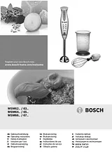 Bosch MSM65PER Ficha De Dados