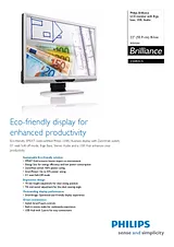 Philips LCD monitor with Ergo base, USB, Audio 220B2CS 220B2CS/00 Leaflet