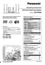 Panasonic SC-HT928 Manual De Usuario