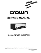 Crown d-150a Manuale Supplementare