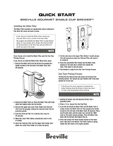 Breville BKC700XL Quick Setup Guide