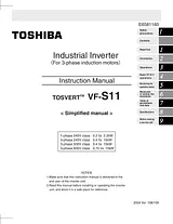 Toshiba TOSVERT VF-S11 지침 매뉴얼
