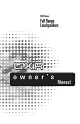 Polk Audio GXR Benutzerhandbuch