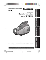 Panasonic PV-L552 Справочник Пользователя