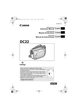 Canon DC22 지침 매뉴얼