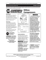 Campbell Hausfeld FP202800 Справочник Пользователя