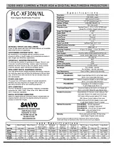 Sanyo PLC-XF30N Dépliant