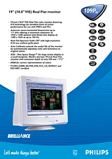 Philips CRT monitor 109P40 48 cm (19") real flat SUXGA Leaflet