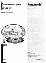 Panasonic RX-ES30 Справочник Пользователя