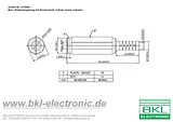 Bkl Electronic 2.5 mm audio jack Socket, straight Number of pins: 2 Mono Black 72206 1 pc(s) 72206 Datenbogen