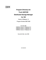 IBM TIVOLI ADSTAR 5697-VM3 ユーザーズマニュアル