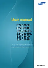 Samsung 24" LED monitor s designem Touch of Color Manuel D’Utilisation