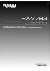 Yamaha RX-V793 Manuale Utente
