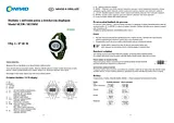 Oregon Scientific Lifestyle-Pulsuhr SE338M Strapless heart rate monitor watch Dark green, White 00063796 データシート