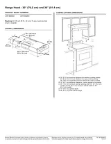 KitchenAid 30" Range Hood with the FIT System Illustrations