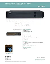 Sony CAV-CVS12ES Specification Guide