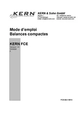 Kern FCE 6K2Parcel scales Weight range bis 6 kg FCE 6K2N Manual Do Utilizador