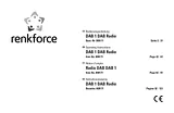 Renkforce Bathroom Radio, White, Blue DAB 1 Fiche De Données