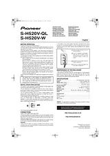 Pioneer S-H520V-W User Manual