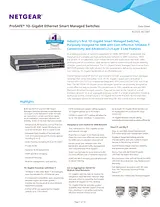 Netgear XS728T – ProSAFE® 10 Gigabit Smart Managed Switch Ficha De Dados