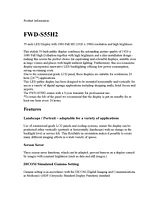 Sony FWD-S55H2 User Manual
