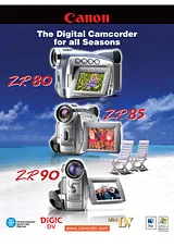 Canon ZR80 Справочник Пользователя