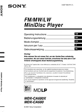 Sony MDX-CA680 Manual Do Utilizador