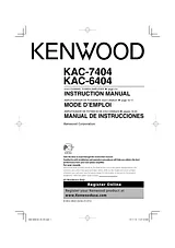 Kenwood KAC-6404 Mode D'Emploi