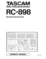 Tascam RC-898 Manual De Usuario