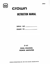 Crown d-60 Guia Do Utilizador